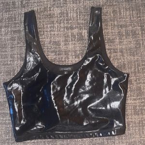 Brand new sport bra with tag shiny material